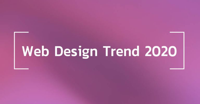 Web design trend 2020